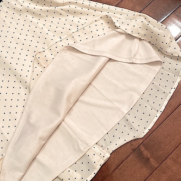 LC Lauren Conrad Polka Dot Sleeveless Lace Fit & Flare Lined Dressy Dress Size 4 - Picture 8 of 11